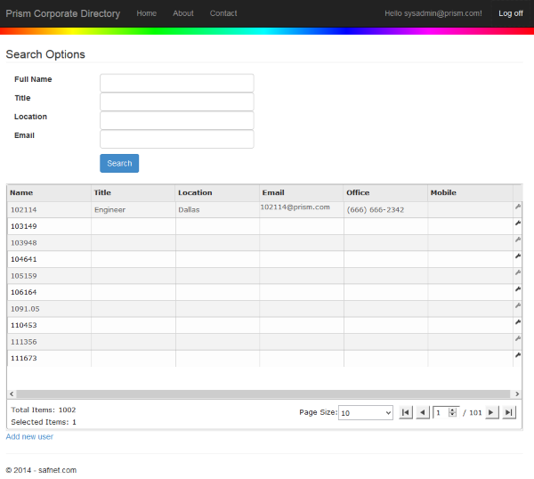 safnetDirectory screenshot