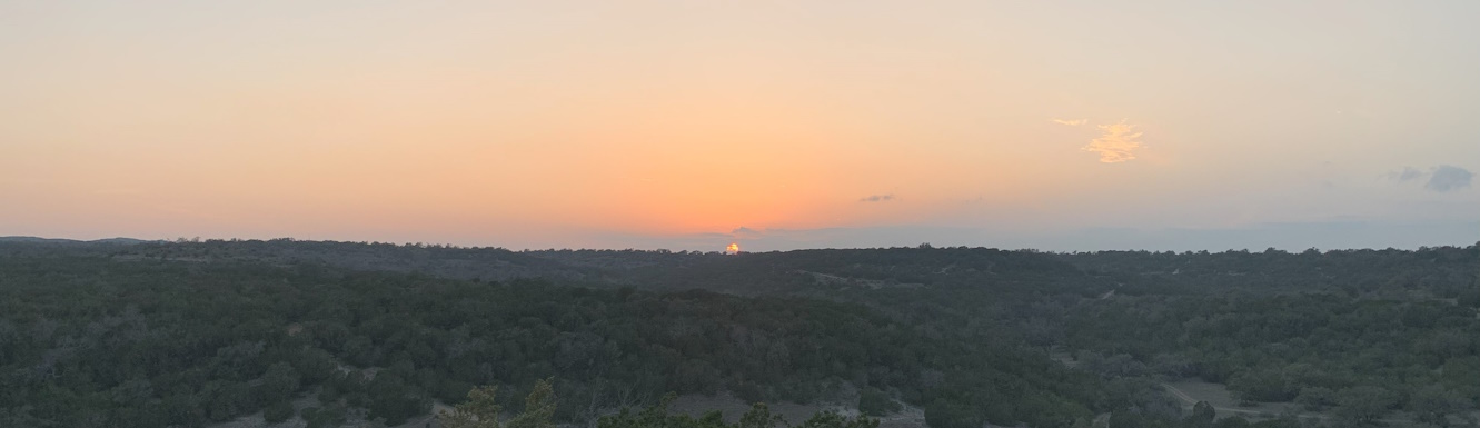 A Central Texas Hill Country sunset, by Stephen A. Fuqua