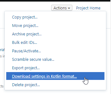 screenshot: downloading entire project in kotlin